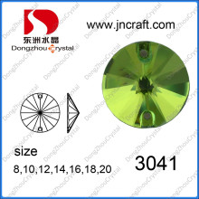 Coser diamantes de imitación de cristal con Flatback (DZ-3041)